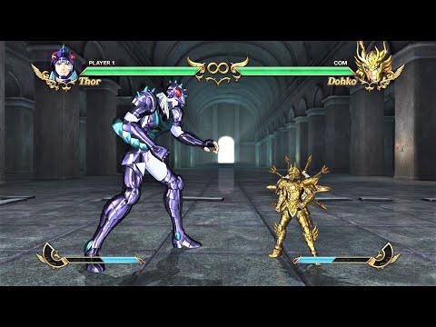 Phecda Thor vs Libra Dohko God Cloth (Hardest AI) - Saint Seiya: Soldiers' Soul