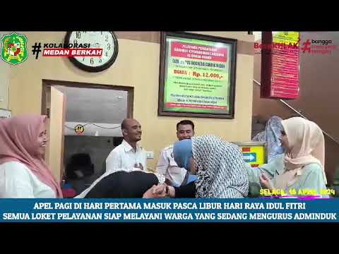 Apel Pagi Pertama Masuk Pasca Libur Hari Raya Idul Fitri tahun 2024