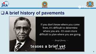 INTRODUCTION TO PAVEMENTS: History and Case Studies