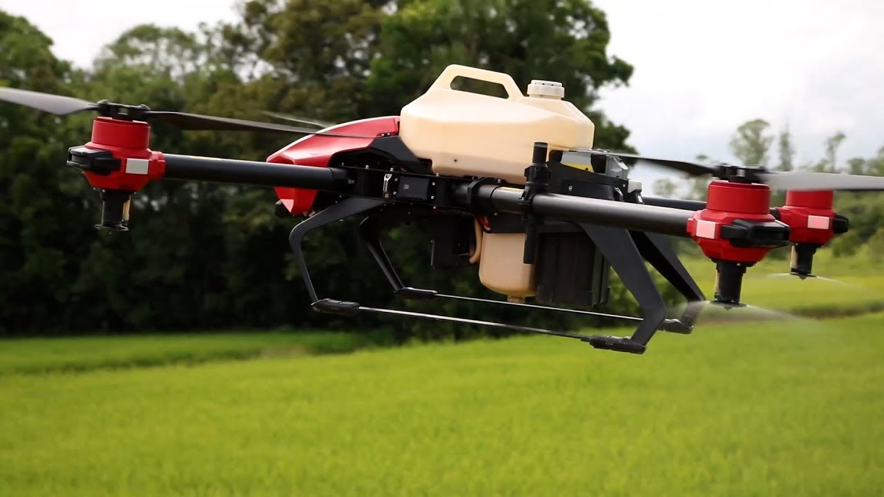 Pulverização com drone traz economia no arroz!