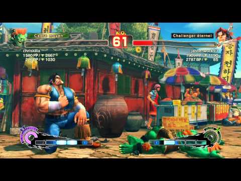 Ultra Street Fighter IV - Blanka (chriskilla) vs T. Hawk (jabberwock93)