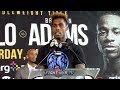 JERMALL CHARLO VS. BRANDON ADAMS - FULL PRESS FINAL PRESS CONFERENCE VIDEO