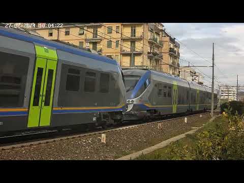 Coppia di Minuetto Elettrico (034+077) in transito verso sud 27-02-2024