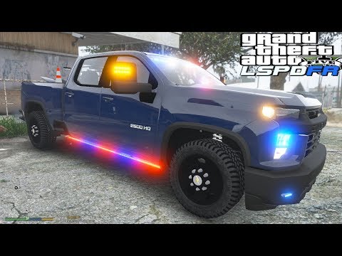 GTA 5 Live PD - 2020 Unmarked Chevolet Silverado - Snow Patrol - LSPDFR