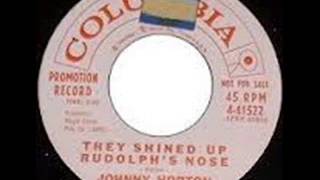 Johnny Horton - "They Shined Up Rudolph's Nose" - (1959) - Columbia Records