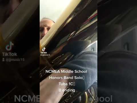 NCMEA Middle School Honors Band Tuba Audition Solo 1C B ending