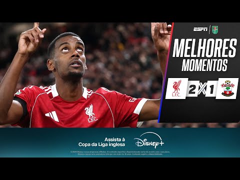 Gols e lances de Liverpool x Southampton