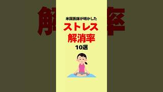 【健康雑学】ストレス解消法10選紹介 #雑学 #プチ知識 #雑学まとめ