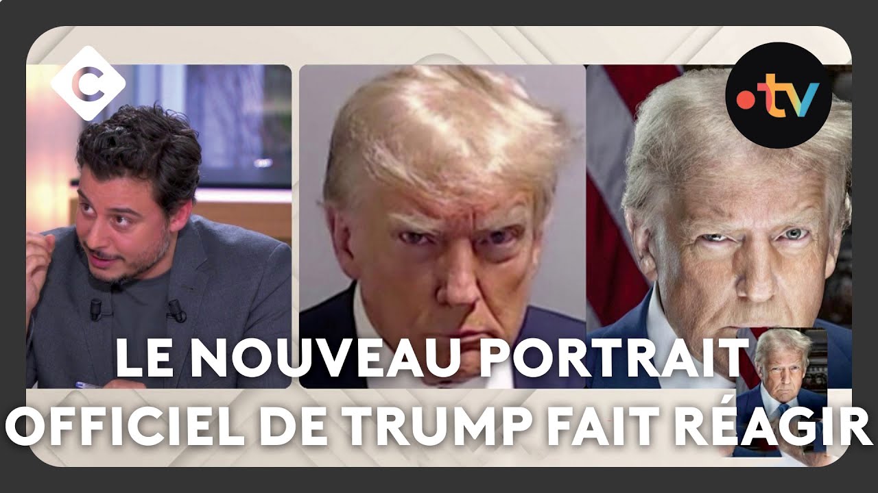 Le nouveau portrait officiel de Trump fait réagir - Le 5/5 - C à Vous