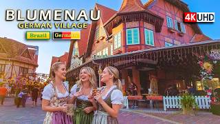 🇧🇷 🇩🇪 IS THIS BRAZIL OR GERMANY? — Walking Vila Germânica in Blumenau 【 4K UHD 】