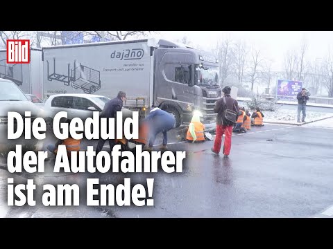 Wut auf „Letzte Generation“: Auto-Fahrer rasten wegen Klima-Klebern aus