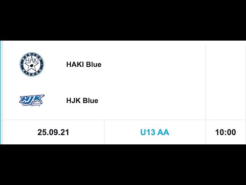 HAKI BLUE - HJK BLUE U13 25.9.21