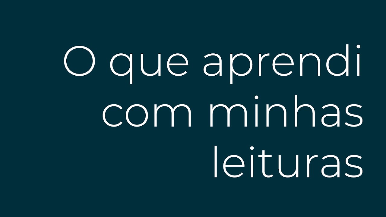 Meu maior aprendizado nos últimos anos