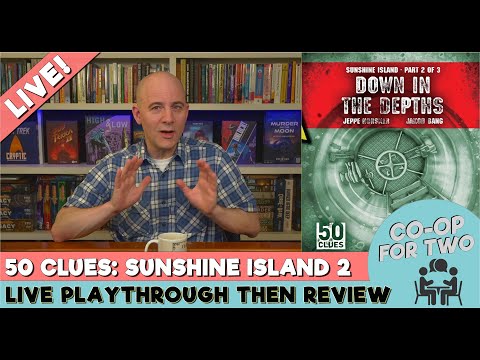50 Clues: Down in the Depths - Sunshine Island Part 2 - Livestream Playthrough