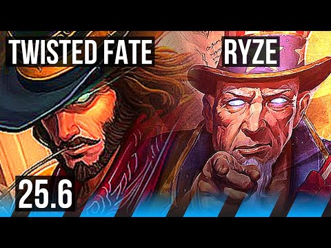 TWISTED FATE vs RYZE (MID) | EUW Diamond | 25.6