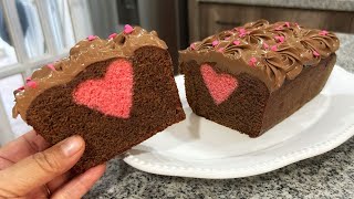 PANQUÉ CON CORAZÓN AL INTERIOR PARA SAN VALENTÍN