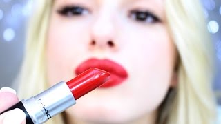 preview picture of video 'TOP 5 RED LIPSTICKS MAC GIVEAWAY MAC LIPSTICK RUBY WOO'
