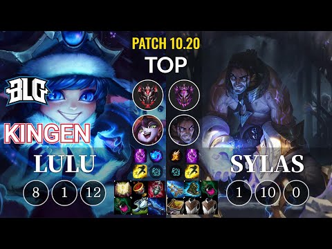 BLG Kingen Lulu vs Sylas Top - KR Patch 10.20