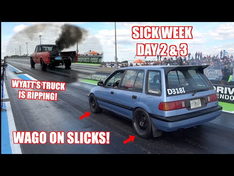 SICK WEEK Day 2 & 3 Wago's FASTEST Mph Ever and Wyatt's Best 1/8th Mile Pass!