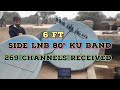 Multi Set Up Side LNB 80 Ku Band 269 Channels Received Dish Size 6ft Punjab