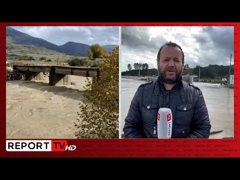 Reshjet e shiut/ Dëmtohet ura e fshatit Glinë në Dropull, izolohen banorët e 5 fshatrave