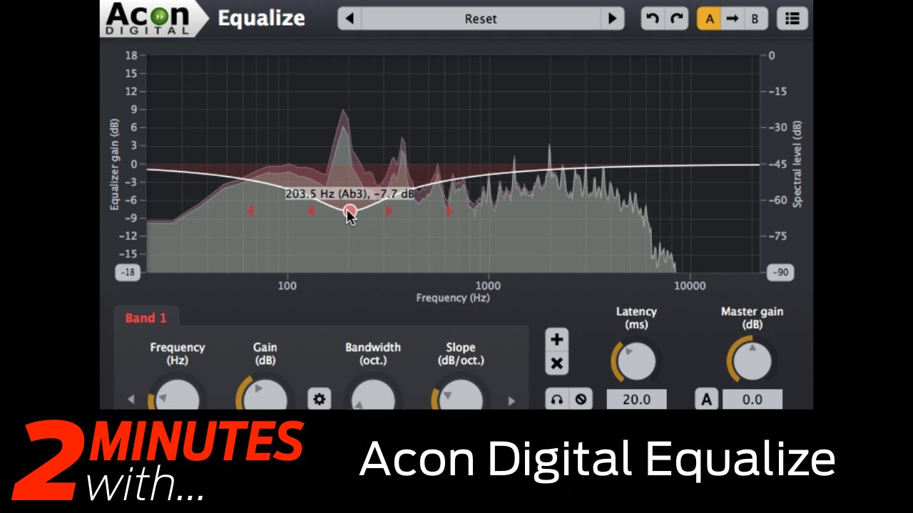 Acon Digital Equalize VST/AU EQ in action! - YouTube