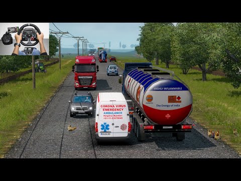World's Fastest Ambulance | Euro truck simulator 2 with mod | Mercedes Benz Van driving