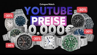 Youtube Preise | für Einsteiger | Bis10.000€ | Rolex Datejust 2 | Omega Seamaster