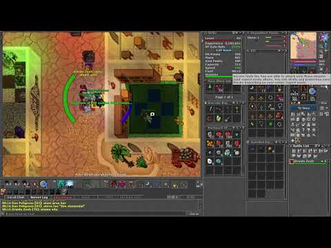 Tibia PK Solidera - Cluadio Muertez 56 Master Sorcerer  Druidx Zeeh 76 Elder Druid (RED SKULL)