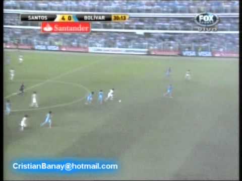 Santos 8 Bolivar 0 Copa Libertadores 2012 Los goles (10/5/2012)