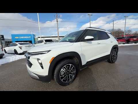 2025 Chevrolet TrailBlazer AWD 4dr LT in White for sale at Ontario Motor Sales in Oshawa, ON