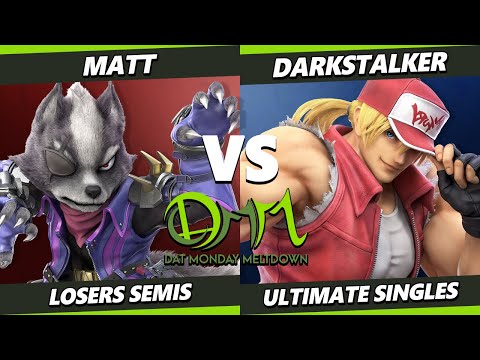 DAT MM 288 Losers Semis - Matt (Wolf) Vs. Darkstalker (Terry) Smash Ultimate - SSBU