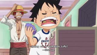 Luffy was angry with Shanks, so he accidentally ate the Gomu Gomu Devil Fruit || ONE PIECE