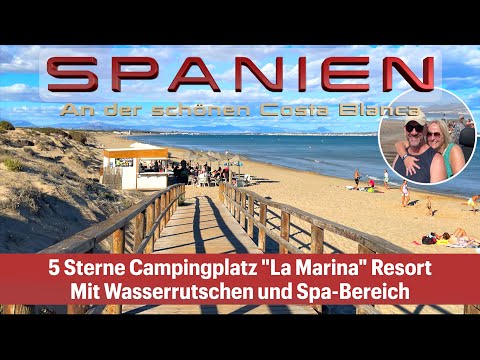 At the 5-star La Marina campsite: Traveling by motorhome in Spain, on the Costa Brava