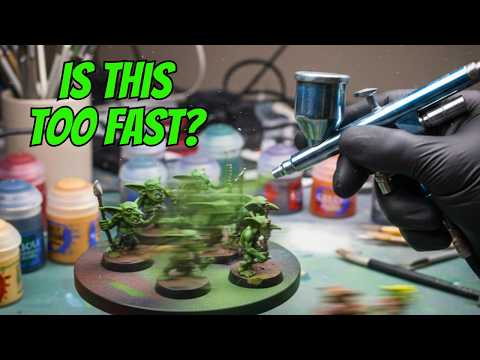 Speed Painting Sand Dwellers for Cthulhu Death May Die: Airbrush Tutorial