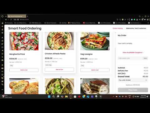 Restaurant Ordering System Using Python