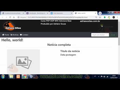 Curso PHP OOP MVC Estrutura Base aula20