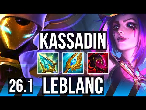 KASSADIN vs LEBLANC (MID) | Good KDA: 15/1/5 | EUNE Master | 26.1