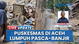 Lumpur Tebal akibat Banjir Mengendap, Puskesmas Kutablang Lumpuh, Polres Bireuen Turun Tangan