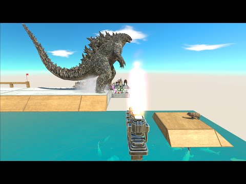 Who Can Jump Over The Jet Engine - Animal Revolt Battle Simulator
