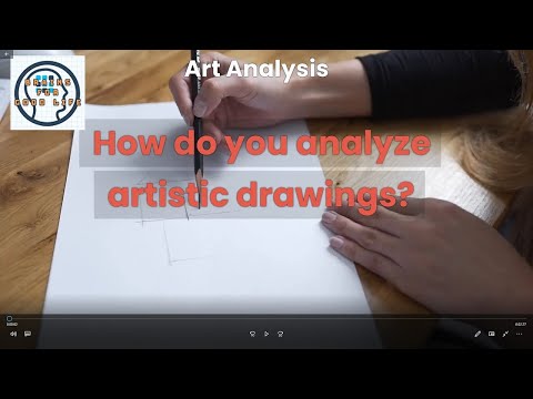 How do you analyze artistic drawings?