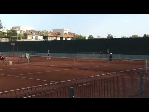 Mihnea Zaharia vs. Sebastian Gima in Finala Cupa Dinamo 25 aprilie 2012 cat. 10 B