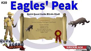 OSRS│How To Complete Eagles' Peak Quest 2020 │Quick Quest Guide │Urdu Hindi