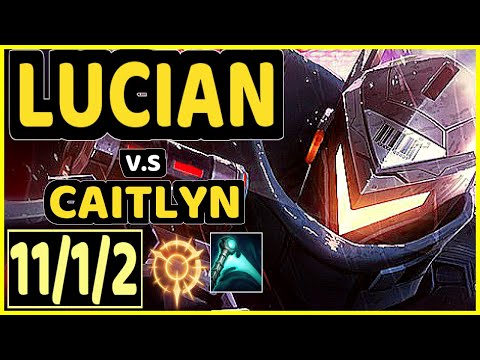JUZINHO (LUCIAN) vs CAITLYN - 11/1/2 KDA BOTTOM ADC GAMEPLAY - BR Ranked MASTER