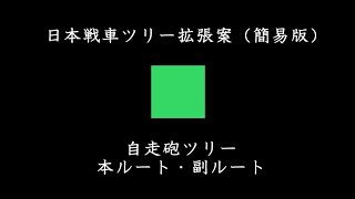 【WoT】日本ツリー拡張案（簡易版）　自走砲編