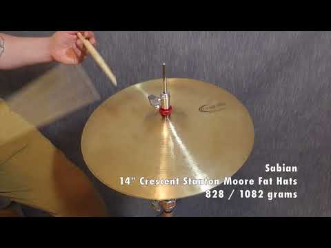 SOLD OUT Sabian 14 Inch Crescent Stanton Moore Fat Hats HiHat Cymbals 828/1082 grams DEMO VIDEO