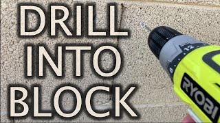 How to Drill into Concrete Block Walls