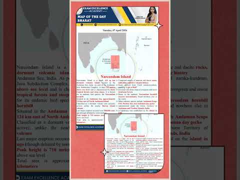 Narcondam Island 🌋 | India's Hidden Volcano 🔥 #Shorts Quick bytes Deck 🏷️