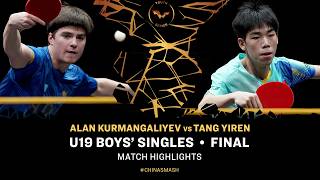 Alan Kurmangaliyev vs Tang Yiren | U19 BS Final | China Youth Smash 2026