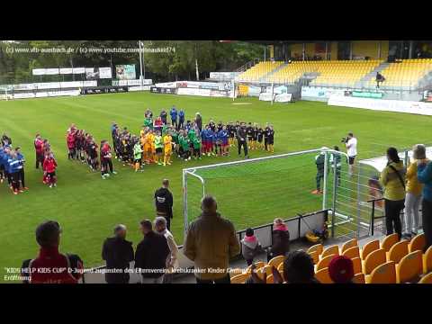 D-Jugend: "KIDS HELP KIDS CUP" des VfB Auerbach 2015 - die Eröffnung